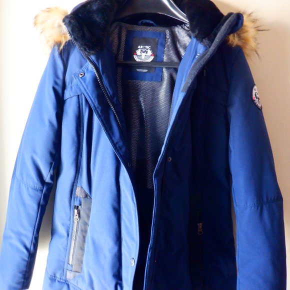 Women's ARTIC EXPEDITION Blue Winter Coat Size Medium - Picture 1 of 16